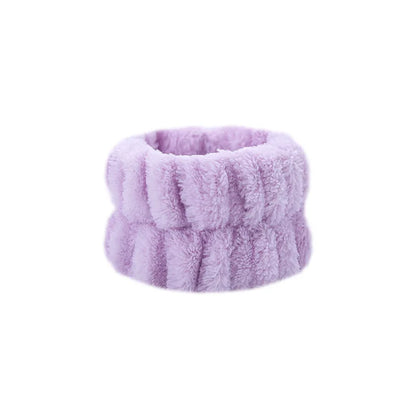 1/2/3Pcs Face Wash Absorbent Wristband Headband Hair Accessories Set Women Girls Coral Fleece Hair Bands Cuff Waterproof Bands