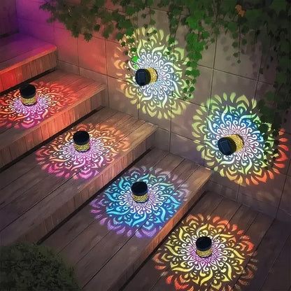 Solar Powered Sunflower Wall Light Outdoor Garden Decorative Sconce Patio Fence Pathway Landscape Night Lighting for Home