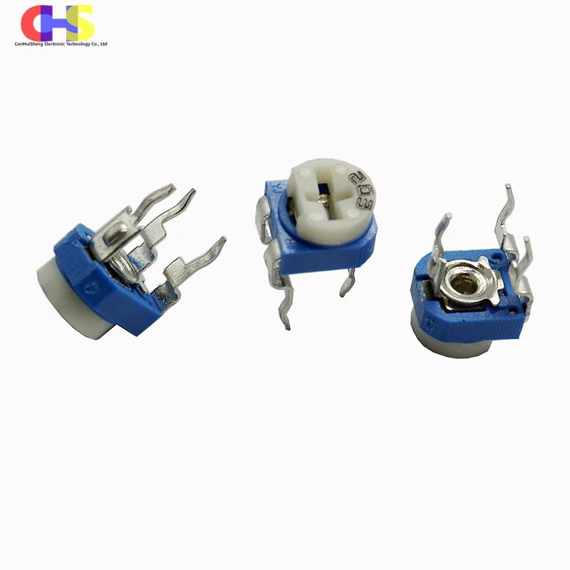 20pcs RM065 Variable Resistor RM-065 100R 200R 500R 1K 2K 2.2K 5K 10K 20K 50K 100K 200K 500K 1M Ohm Trimmer Potentiometer