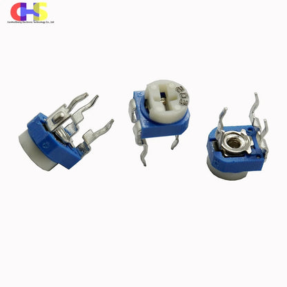 20pcs RM065 Variable Resistor RM-065 100R 200R 500R 1K 2K 2.2K 5K 10K 20K 50K 100K 200K 500K 1M Ohm Trimmer Potentiometer
