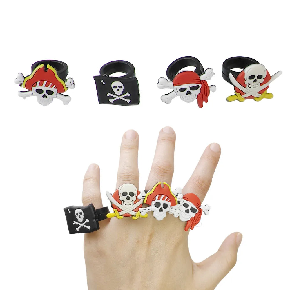 Pirate Party Supplies Favors Pirate Bracelets Rings Wristband Pirate Theme Birthday Party Favors Decorations Gift Filler Bag