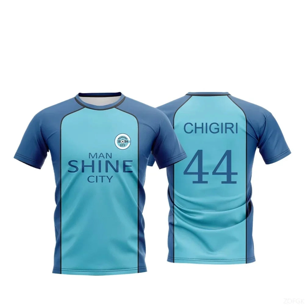 Anime Manshine City Uniform Boys Shirt T-shirt NAGI Japanese Anime Role Playing Top Men's and Women's Maillot Jersey