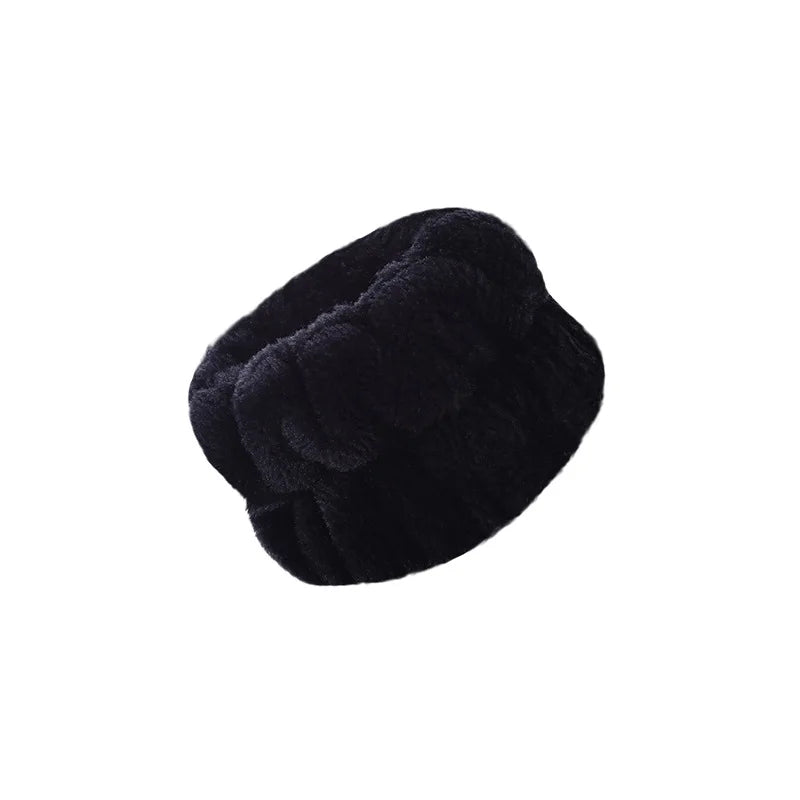 1/2/3Pcs Face Wash Absorbent Wristband Headband Hair Accessories Set Women Girls Coral Fleece Hair Bands Cuff Waterproof Bands