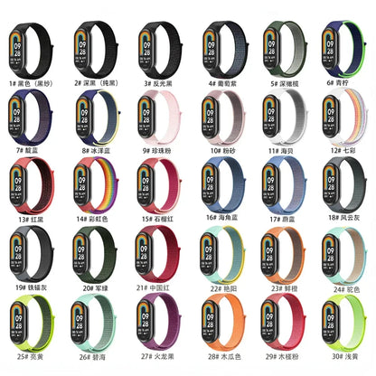 Nylon Loop Strap For Xiaomi Mi Band 10 Smart Watch Belt Wristband Breathable Watchband Correa For Mi Band 9/8 Strap Accessories