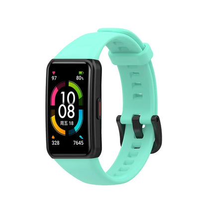 Soft Silicone Sport Strap for Huawei Band 7/6/6 pro Smart Wristband Replacement Bracelet For Huawei Honor Band 6 Belt