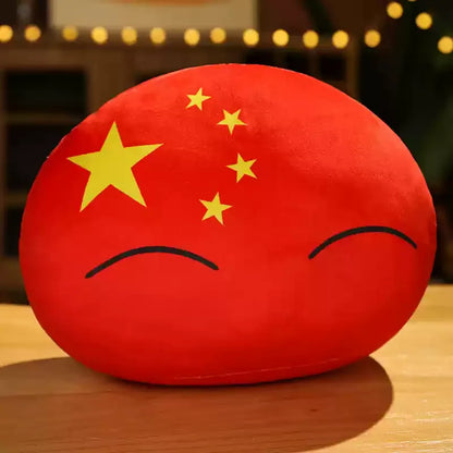 Newest 10cm 68 Styles Country Ball Plush Toy Polandball Pendant Country Flag Ball Gifts for Children Kazakhstan Countryball Stuf