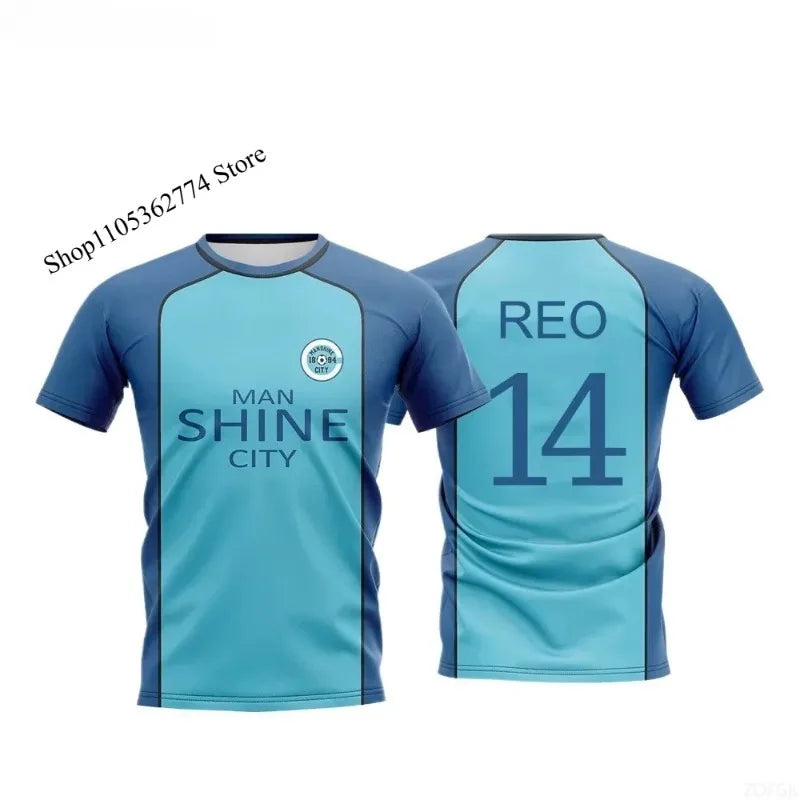 Anime Manshine City Uniform Boys Shirt T-shirt NAGI Japanese Anime Role Playing Top Men's and Women's Maillot Jersey