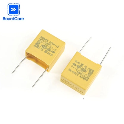 50PCS Polyester Film Capacitors Assortment Kit 102K~105K 0.047μF-1μF 275VAC X2 Safety Capacitor Assorted Pack