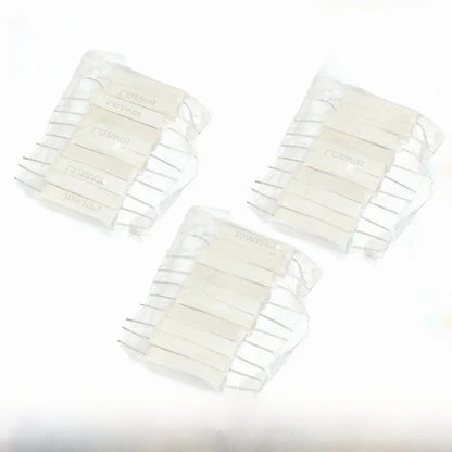 10Pcs,10W Ceramic Cement Resistor 5% In A Pack 0.1R 0.22 0.33 0.5 Ohm 6.8K 0.25R 0.5R 3R 12R 100R 1K 10K Non-inductive Resistors