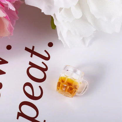 Furniture  Dollhouse Accessories Dollhouse Miniature Beer Cup Miniature Scene Model Mini Lemon Cup Drinks  Mini Beer Mug