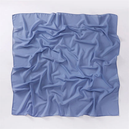 Muslim Chiffon Hijab Scarf Solid Color Square Head Wrap For Women Hijabs Scarves Jersey Hijabs Islamic Turban Headband Shawl