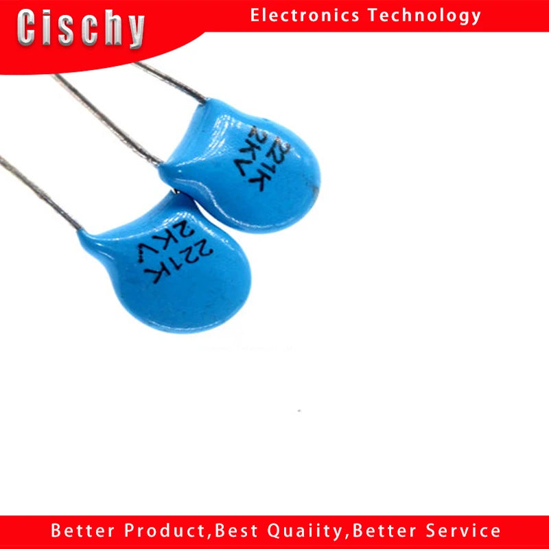 100pcs/lot 2KV 221K 220pF 2000V Ceramic capacitorsIn Stock