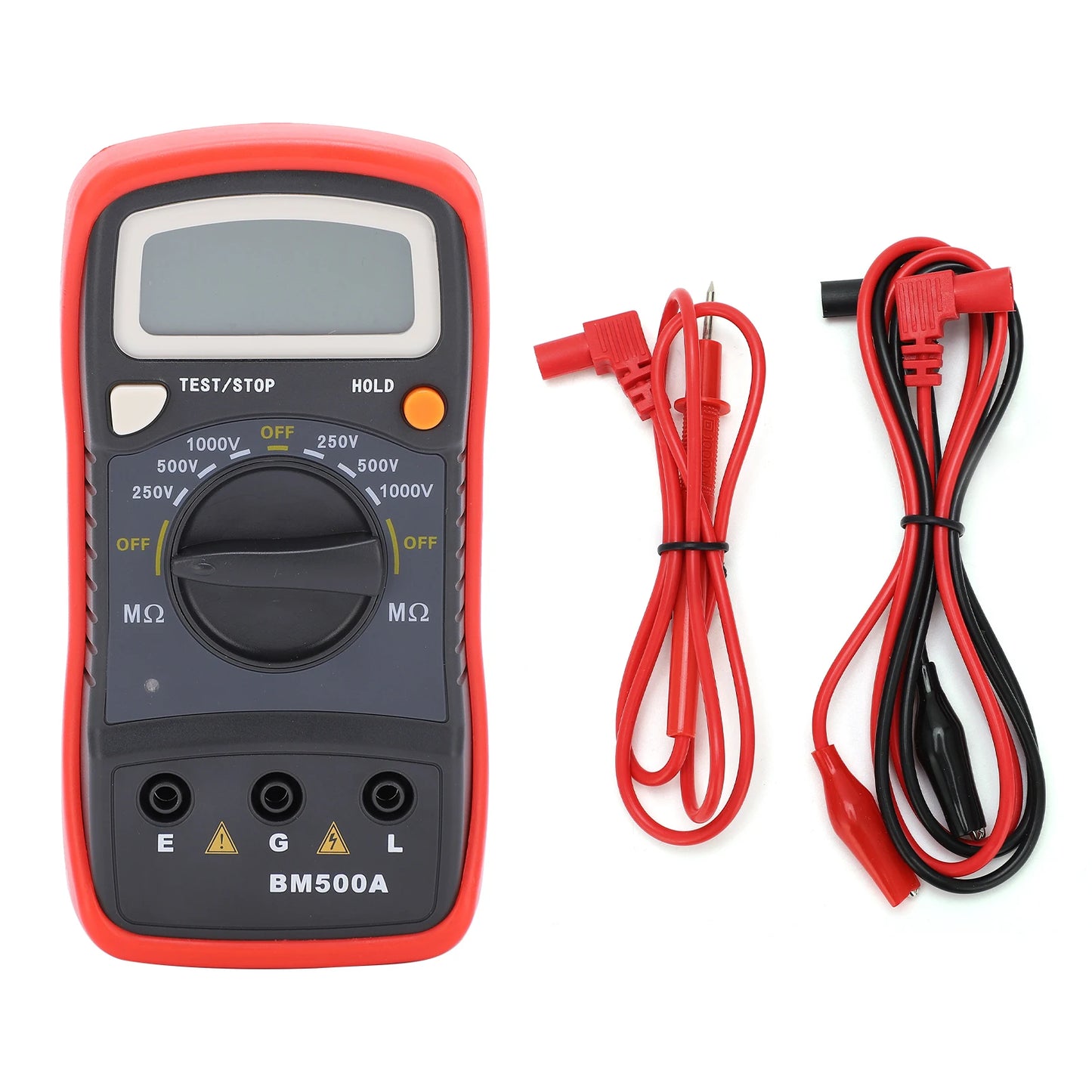 Resistance Tester BM500A 1000V LCD Resistance Tester Digital Insulation Resistance Meter Megohm Meter Resistance Meter