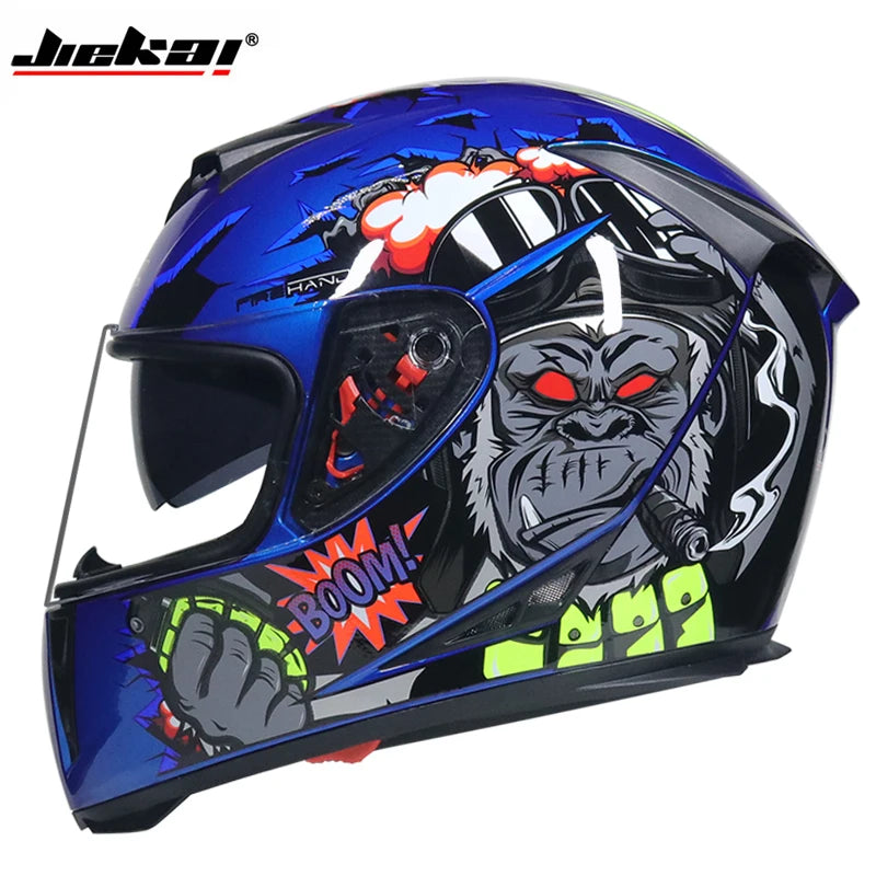 Best selling motorcycle helmet double lens built-in sun visor racing full helmet cascos DOT approved motocross helmet capacete