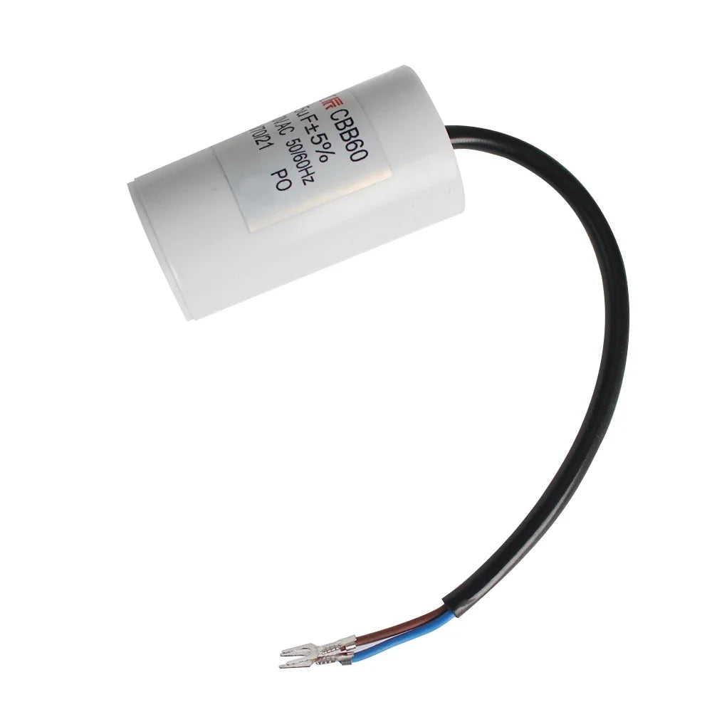 CBB60 Motor Run Capacitors 5UF 6UF 8UF 10UF 12UF 14UF 15UF 16UF 18UF 20UF 25UF 30UF 35UF 40UF 45UF 50UF 60UF Starting Capacitor