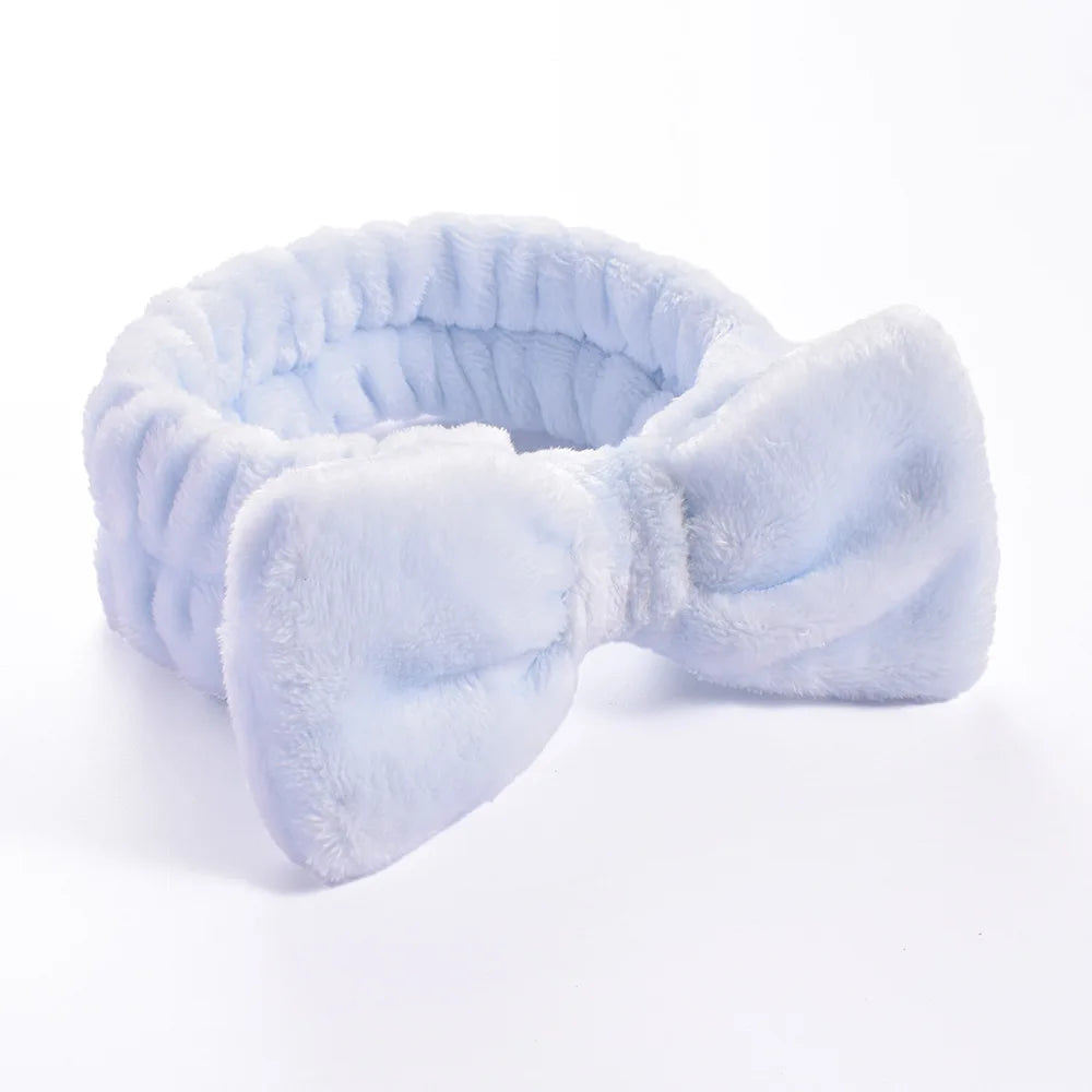 1/2/3Pcs Face Wash Absorbent Wristband Headband Hair Accessories Set Women Girls Coral Fleece Hair Bands Cuff Waterproof Bands
