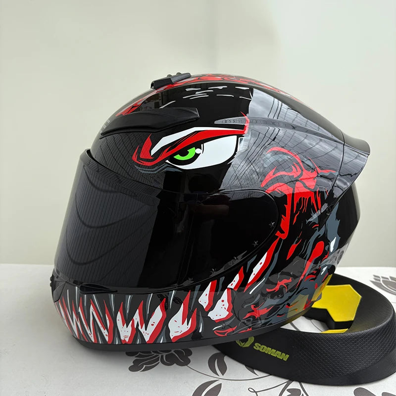 Full Face Motorcycle Helmets Latest Downhill Racing Motorbike Riding Casco Capacete De Moto DOT Approved For Men Women Kask