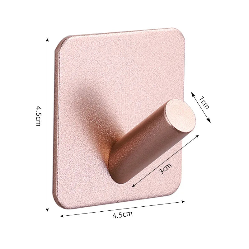 Adhesive Wall Hooks Towel Holder Door Key Cloth Coat Bathroom Robe Hanger Kitchen Hardware Rack Bag Hook Organizer For Hanging