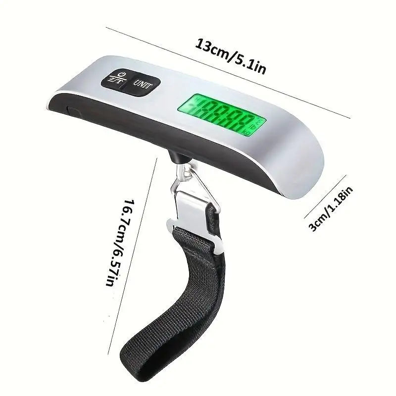 Digital Luggage Scale Electronic Portable Scale 110lb/50kg LCD Display Travel Suitcase Hanging Scales Balance Weighing Scale