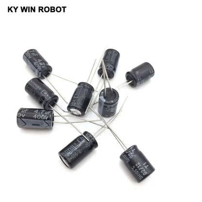 20PCS Electrolytic Capacitors 400V 4.7UF 8*12 8X12MM 4.7UF DIP Aluminum electrolytic capacitor