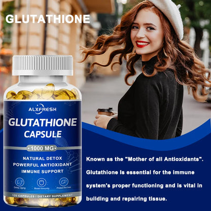 Glutathione Capsules Antioxidant Supplements Enhance Immune System and Skin Health Whitening Beauty Skin Care and Anti-aging