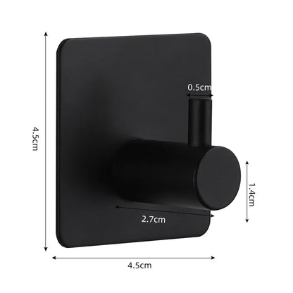 Adhesive Wall Hooks Towel Holder Door Key Cloth Coat Bathroom Robe Hanger Kitchen Hardware Rack Bag Hook Organizer For Hanging