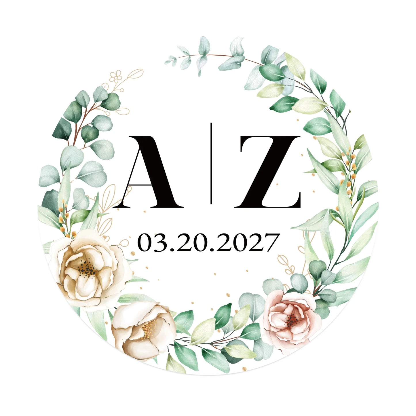 100 Pcs Personalized Round Label Stickers Custom Stickers of Name Date Thank You,for Bridal Shower Wedding Party Favors