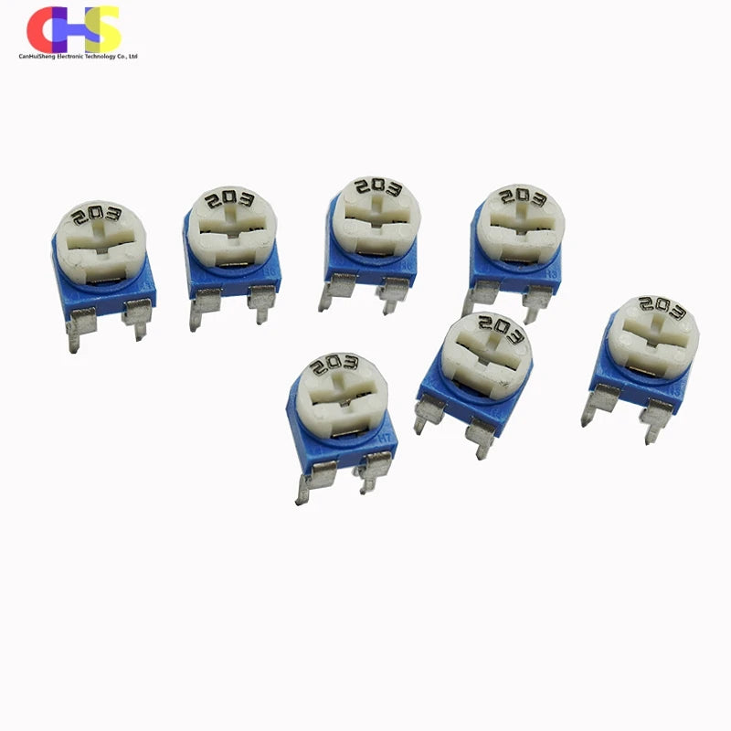 20pcs RM065 Variable Resistor RM-065 100R 200R 500R 1K 2K 2.2K 5K 10K 20K 50K 100K 200K 500K 1M Ohm Trimmer Potentiometer