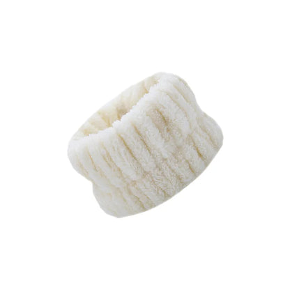 1/2/3Pcs Face Wash Absorbent Wristband Headband Hair Accessories Set Women Girls Coral Fleece Hair Bands Cuff Waterproof Bands