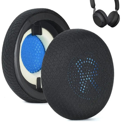 1 pair Replacement Headphone Ear Pads Football Mesh Sponge Foam Headset Earmuff for Jabra Elite 45h Evolve2 65 UC