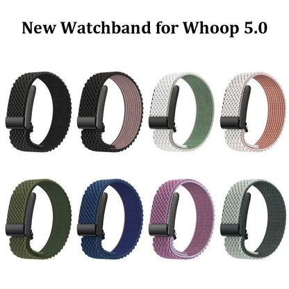 New Nylon Fitness Band Adjustable Elastic Fitness Tracking Band Multicolour Portable Sports Wristband for Whoop 5.0 Women Men
