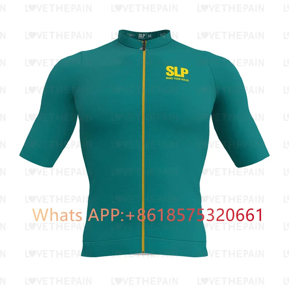 SLp Men Cycling Jersey Classic Cycling Racing Tops Short Sleeve Cyclist Clothes Shirt Maillot Summer Bicycle Bike Wear SLOPLINE