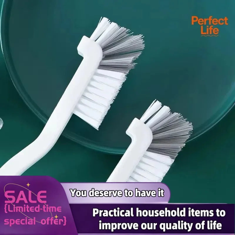 1/2/3Pcs Cleaning Cup Brush Japanese Style Sink Brush  with Long Handle Elbow Design Tail Hole Wall Hanging Crevice Cleaning