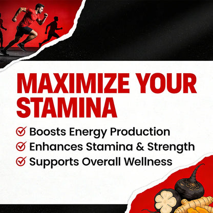 Fenugreek Supplement Capsules, with Turmeric, Black Maca, Endurance, Energy, Strength Support, Improves Mood, Overall Health