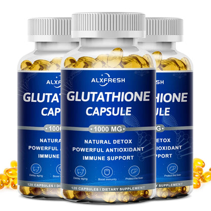 Glutathione Capsules Antioxidant Supplements Enhance Immune System and Skin Health Whitening Beauty Skin Care and Anti-aging