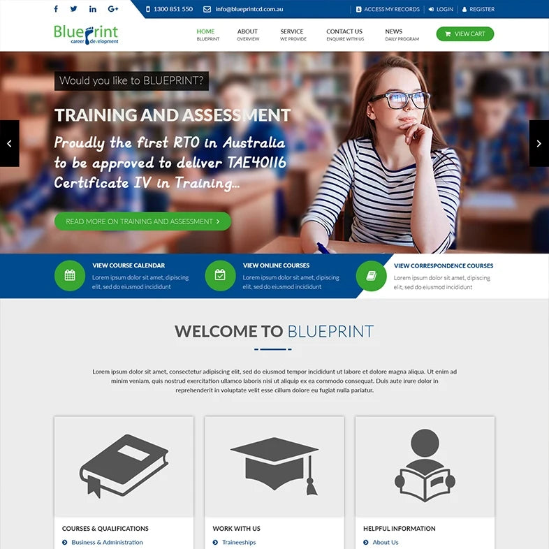 Website Design and Web Development Company for Services and Business Website Design Theme and Template Builder Software