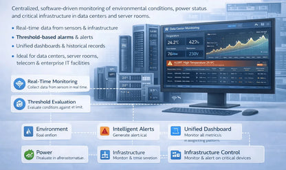 Professional Infrastructure Protection Real-Time Environmental Monitoring |  Data Center Monitoring Software – OEM Available
