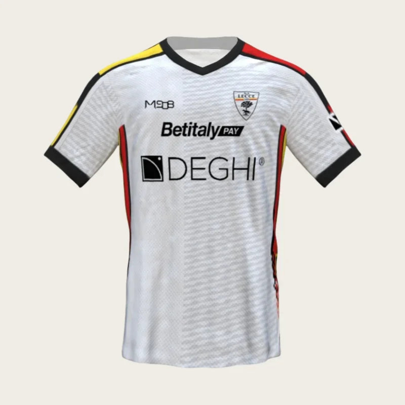 US Lecce Football Jersey Sports Casual T-Shirt Breathable Quick Dry Elastic Daily Training Top for Men Women Kids