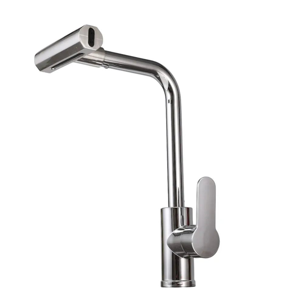 Kitchen Washbasin Faucet Four Gears Hot And Cold Sink Faucet Telescopic Waterfall Pullout Faucet Splash-Proof Various Countertop