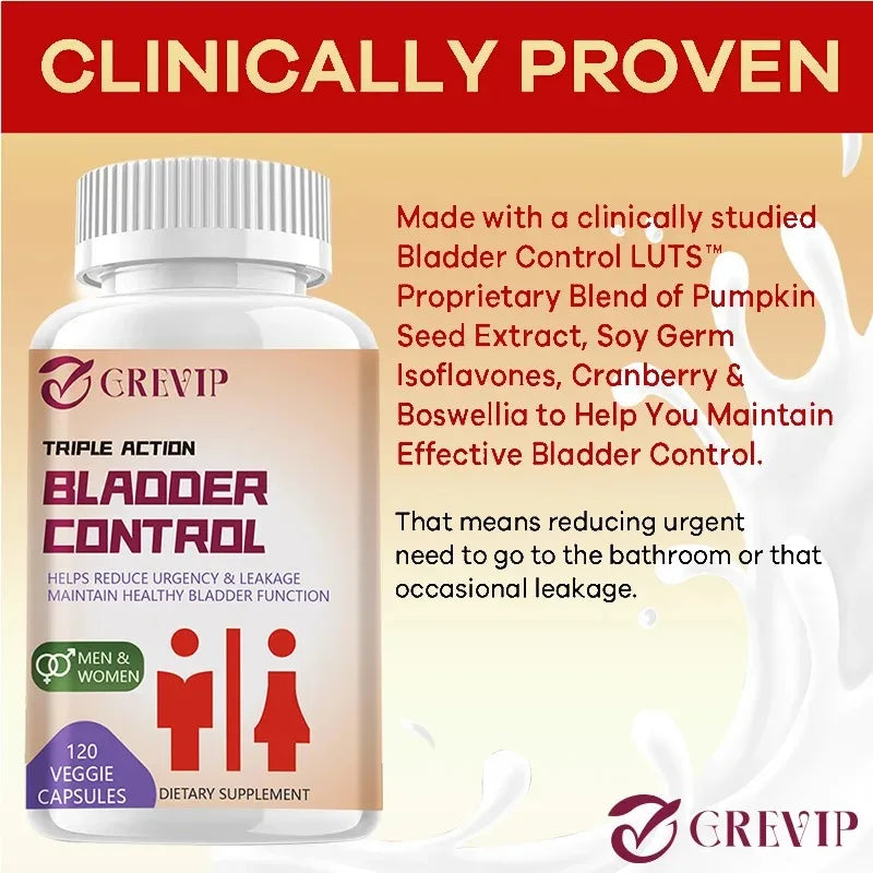 Bladder Control Supplement - Supports Urinary Tract Health - Helps Relieve Overactive Bladder and Urinary Tract Infections