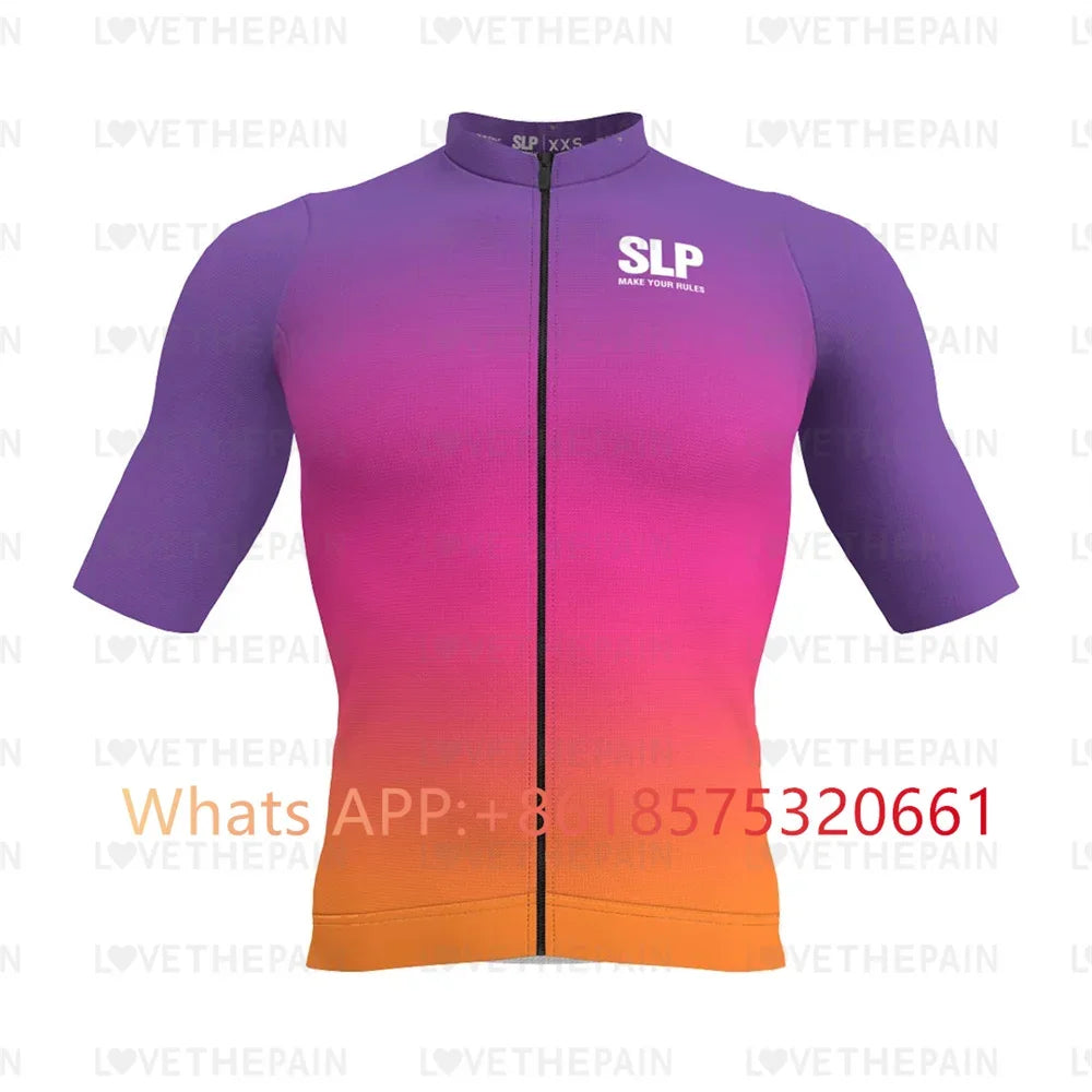 SLp Men Cycling Jersey Classic Cycling Racing Tops Short Sleeve Cyclist Clothes Shirt Maillot Summer Bicycle Bike Wear SLOPLINE
