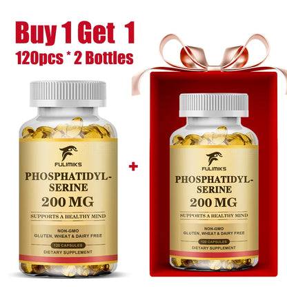 Advanced Phosphatidyl Serine Supplement, for Memory, Cognitive, Concentration, Reduces Stress Hormones & Fatigue, Sharp Focus