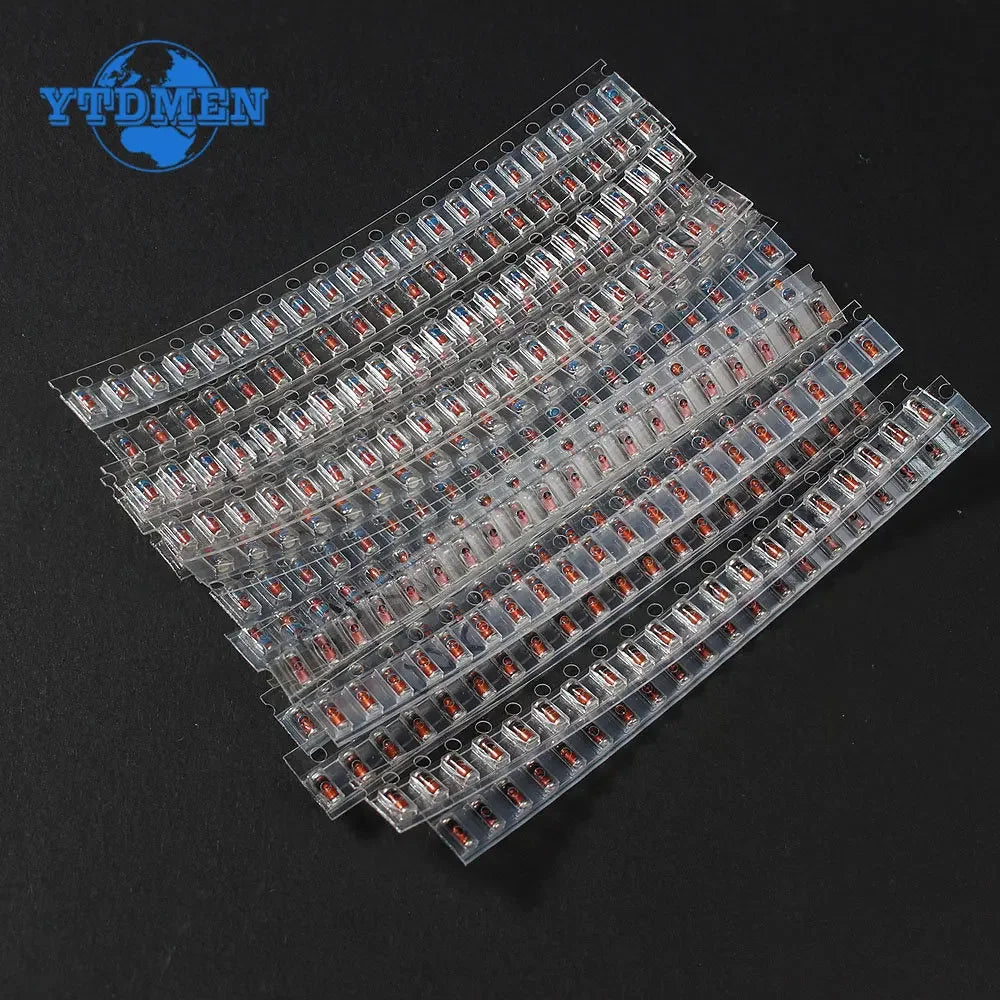 300PCS SMD LL34 Zener Diode Kit 0.5W 1/2W 3V-24V 2V-39V SMD Diode Set 1N4148