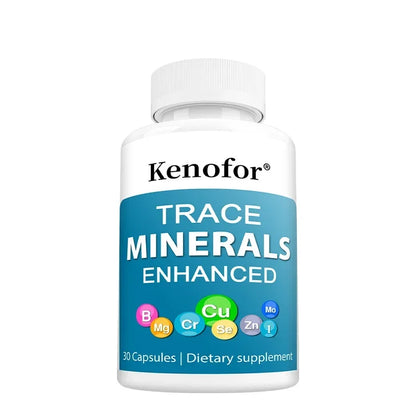 Multimineral Supplement Complex with Copper,  Zinc, Selenium, Boron for Immune, Skin,  Bone, Support - 120 Capsules