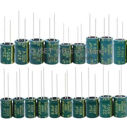 JCCON 6.3V 10V 16V 25V 35V 450V 100V 400V 100UF 220 330 470 680 1000 1500 2200 3300UF High-frequency lOWESR aluminum capacitors