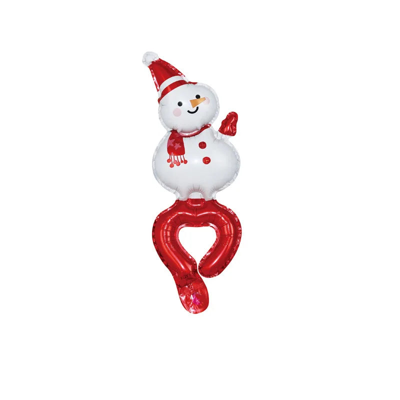 10/50 Wrist Balloons Santa Claus Snowman Gingerbread Man Reindeer Christmas Party New Year's Gifts Foil Wristband Balloons