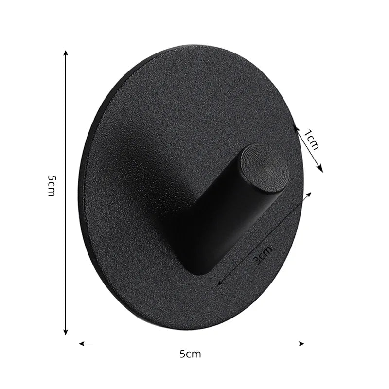 Adhesive Wall Hooks Towel Holder Door Key Cloth Coat Bathroom Robe Hanger Kitchen Hardware Rack Bag Hook Organizer For Hanging