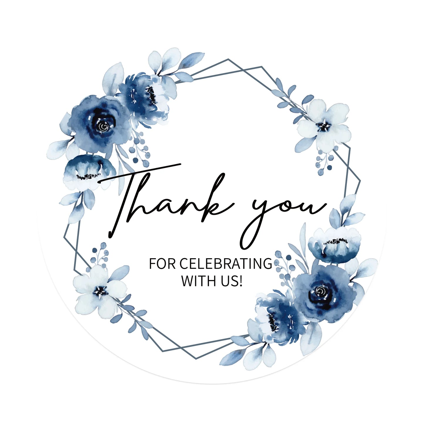 100 Pcs Personalized Round Label Stickers Custom Stickers of Name Date Thank You,for Bridal Shower Wedding Party Favors