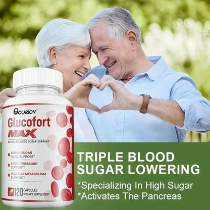 Glucofort Supplement Capsule with Vitamin C, Ginseng, Advanced Blood Sugar Support, Promotes Immune, Boosts Metabolism