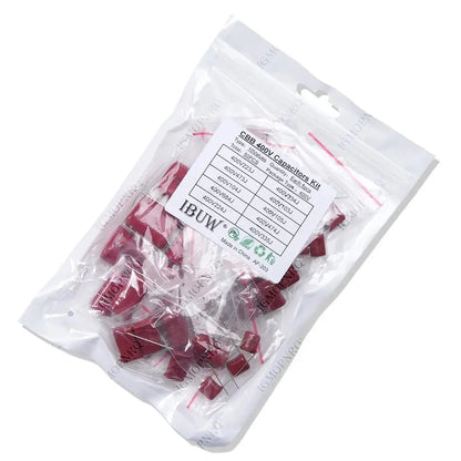 KIT 50PC=10value*5PCS Metallized Polyester Film Capacitors CBB Assortment Kit 400V 10nF ~ 3.3UF igmopnrq